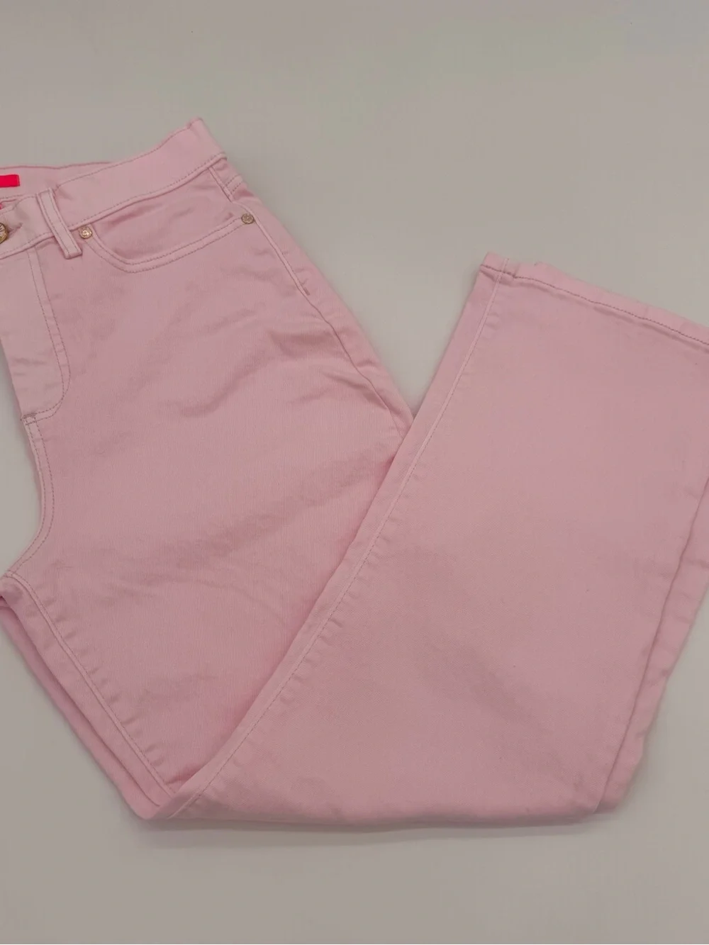 Lilly Pulitzer Women's Annet High-Rise Crop Flare Misty Pink size 10